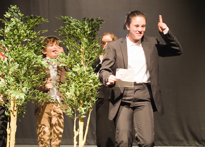 Pupils performing Shakespeare's 12th Night